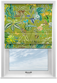 Barbados, Avocado - Motorised Roman Blind